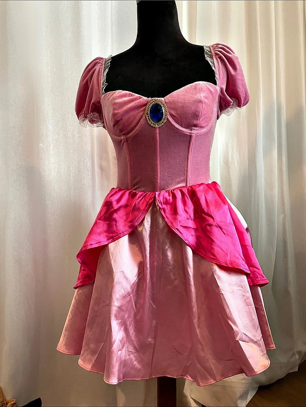 Dolls Kill Trickz N Treatz Peach Princess Inspired Costume - Pink, Size XS